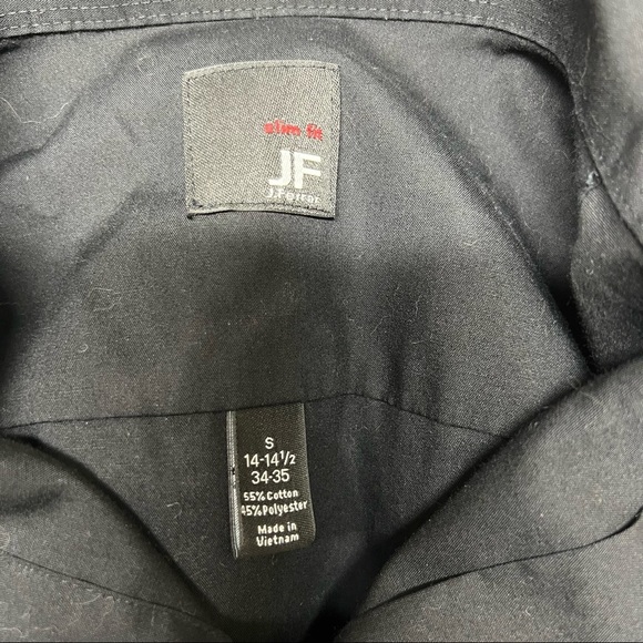 JF J. Ferrar Black Button Front Dress Shirt - Picture 3 of 4